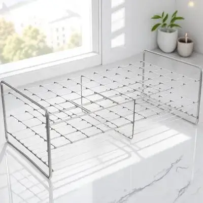 1Pcs Square Test Tube Rack Sturdy Durable Laboratory Holder Three-Tier Design for 50 Tubes Scientific Supply Jewelry Gumballs view 6