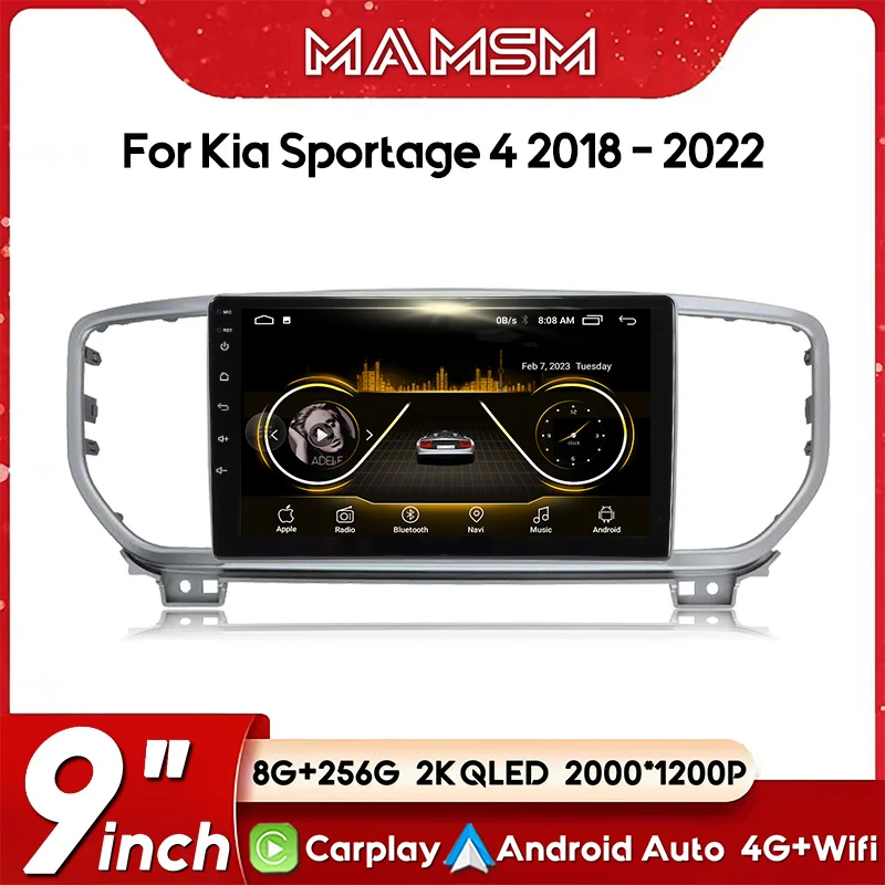 MAMSM Car Radio For Kia Sportage 4 QL 2018 - 2022 Wireless 4G GPS CarPlay Android Auto car intelligent systems No 2 din 2din DVD