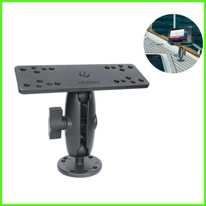 

Quick Release Fish Sonar Holder Strong Plastic Metal Material Multiple Adjustment Boat Accessories Stable Support