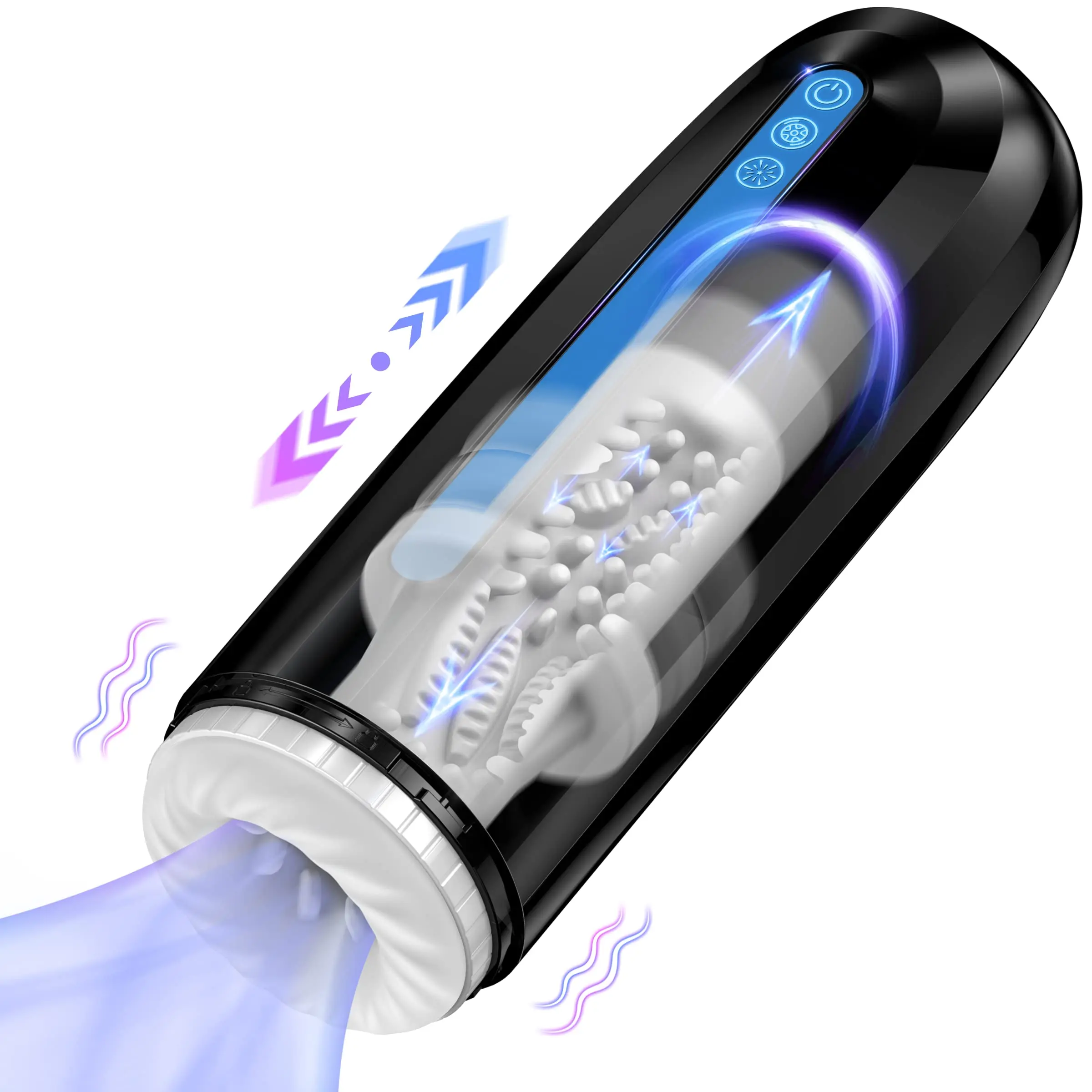 

Automatic Male Masturbator,Male Sex Toys with 7 Thrusting & Vibration Modes Electric Pocket Pussy,Hands Free Male Stroker Ma