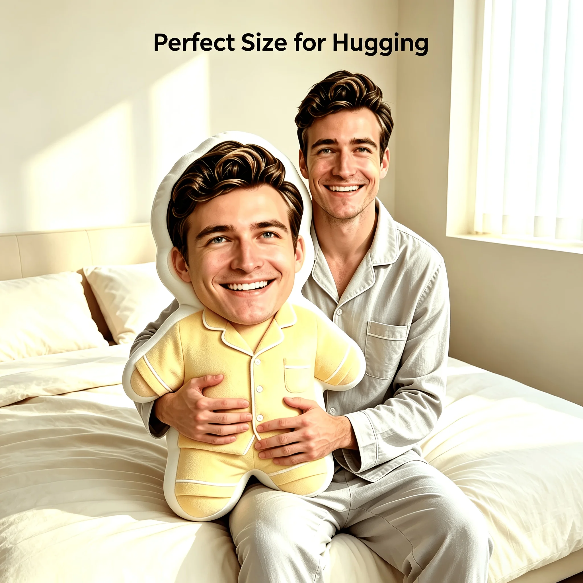 Customize Realistic Photo Customized Human Face Pillows, DIY Humanoid Dolls, Gifts for Boyfriends, Besties, Anniversaries, and B