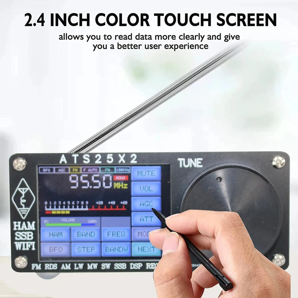 

ATS25X2 All Band Radio FM LW MW SSB Stereo Radio Si4732 Chip Digital Radio APP Network WIFI Configuratio with Spectrum Scanning