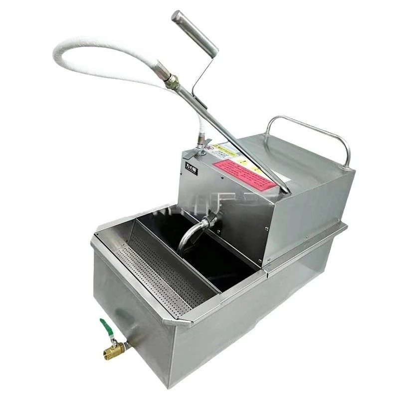 35L Stainless Steel Restaurant Fryer Filter Restaurant Used Deep Fryer Oil Filter Cart Machine