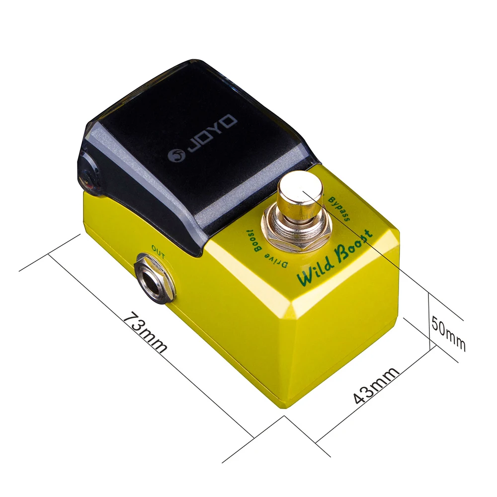 JF-302 WILD BOOST دواسة جيتار ثنائية النطاق EQ المثير/تأثير المحرك الزائد مع كسب 12 ديسيبل للأصوات القذرة الجامحة