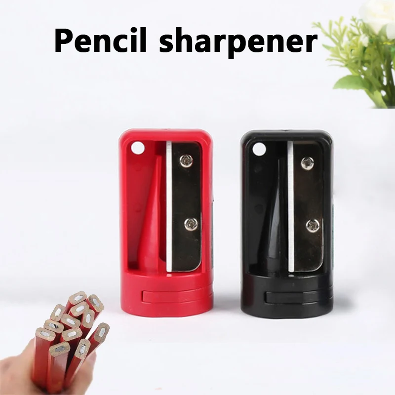 2PCS Creative Multifunctional Woodworking Pencil Sharpener Portable Single Hole Pencil Sharpener Universal Pencil Planer