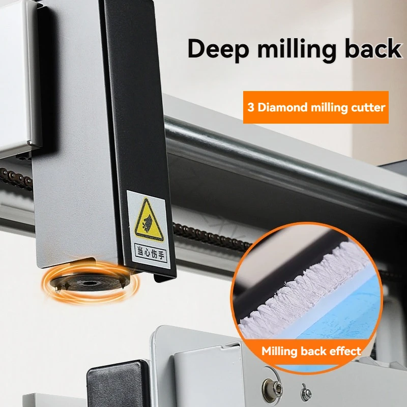 Small Desktop Adhesive Binding Machine Office Hot Melt Adhesive Booklet Binding Machine for A4 Books Documents and Brochures