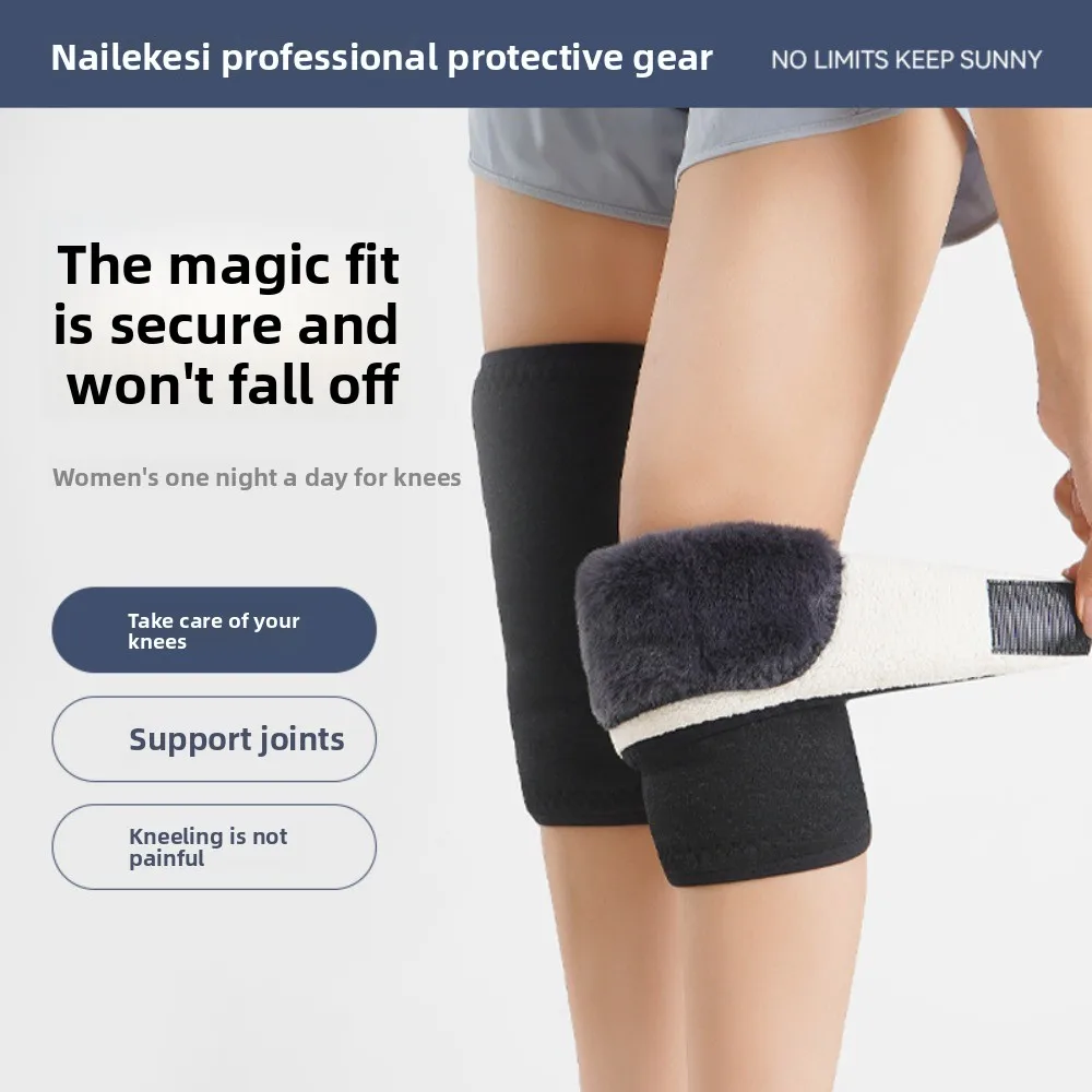 

Women Thickened Leggings Keep Warm Knee Pads Knee Sports Cycling Men's Joints Cold and Windproof Electric Vehicle