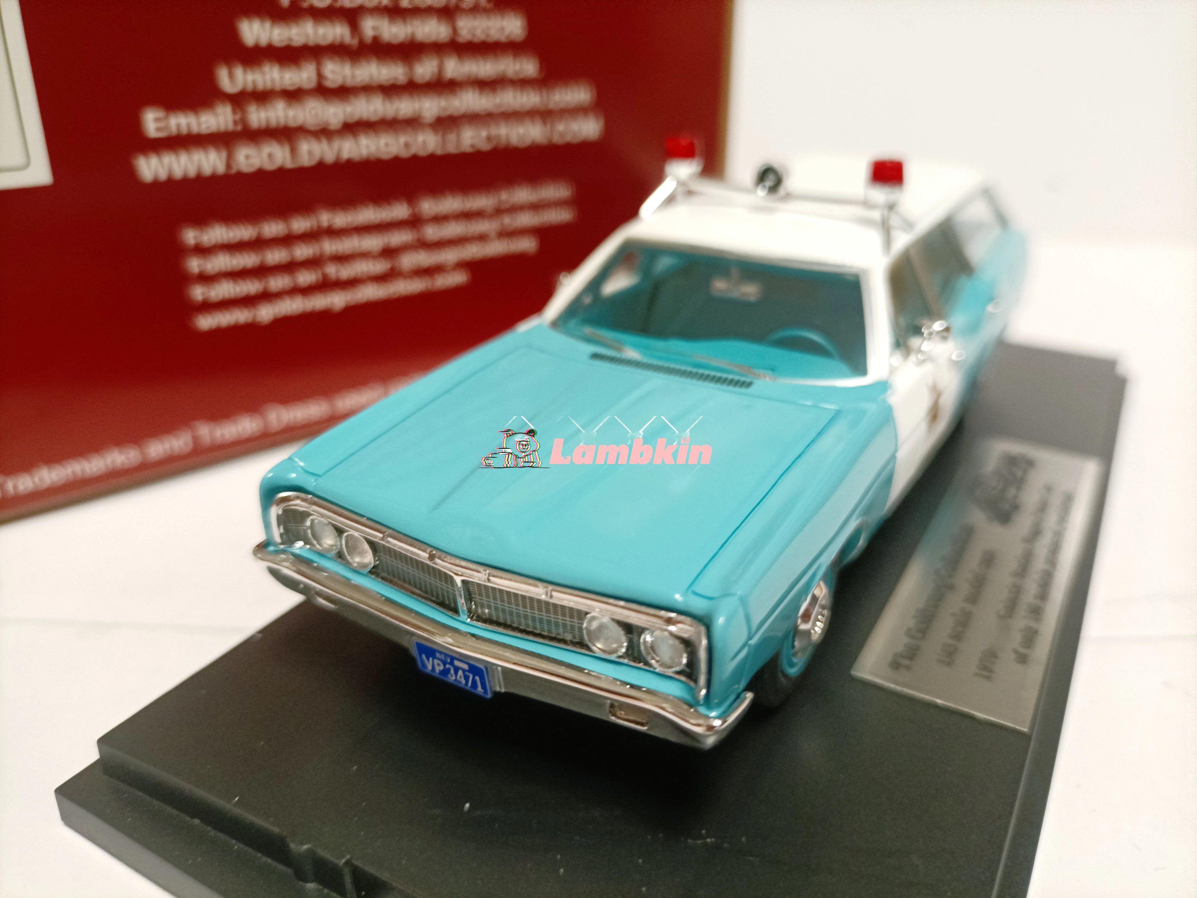 Goldvarg 1/43 For Galaxie 1970 Off-Road Patrol Vehicle Command car Model Static Model Collectible Ornaments Gifts