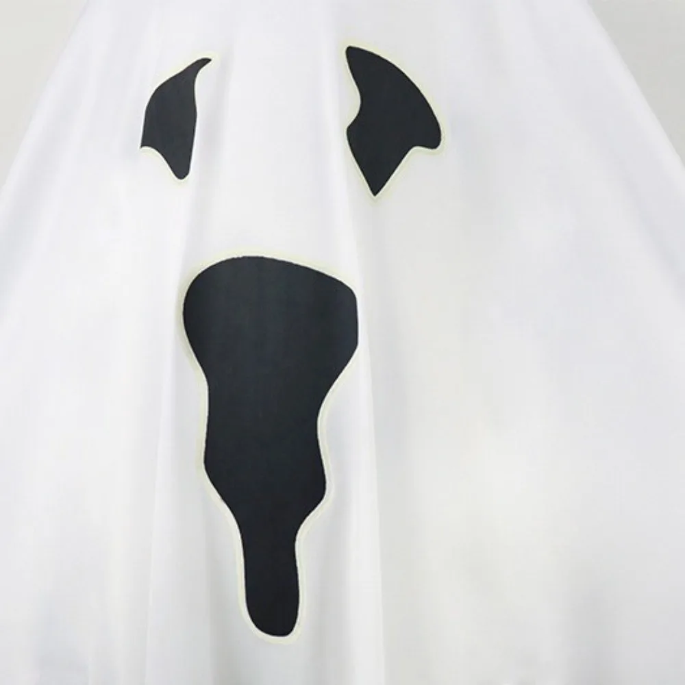 衣類小道具 光るゴーストケープ パーティー用マント 楽しいインタラクション 子供用ハロウィンコスチューム 黒白発光ゴーストショール