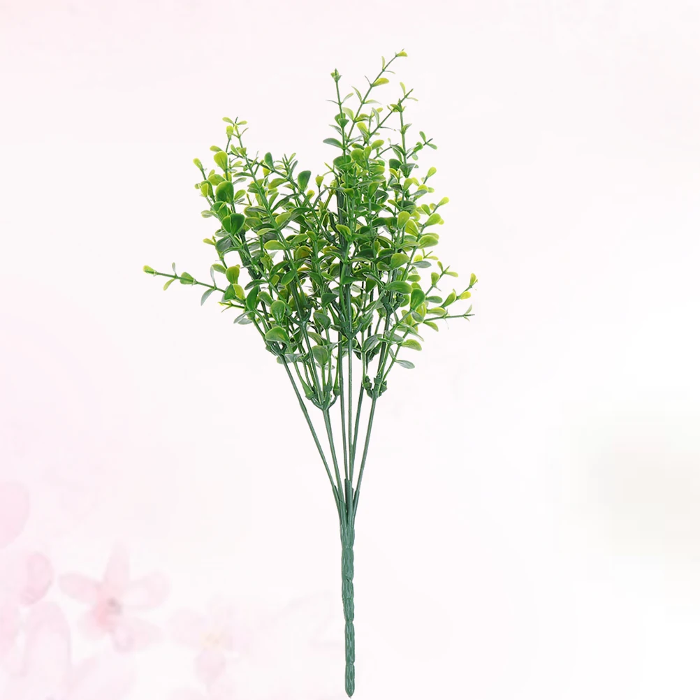 

8pcs Artificial Plants Plastic Vine Foliage For Home Office Decor Fake Greenery Indoor Outdoor Waterproof Sunproof