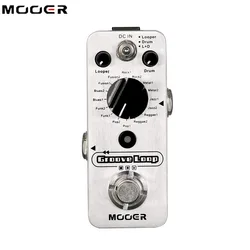 Mooer MLP2 Groove Loop Drum Machine Guitar Effect Pedal Effector Phrase Loop Drum for Electric Guitar Looper 20 Min Recording