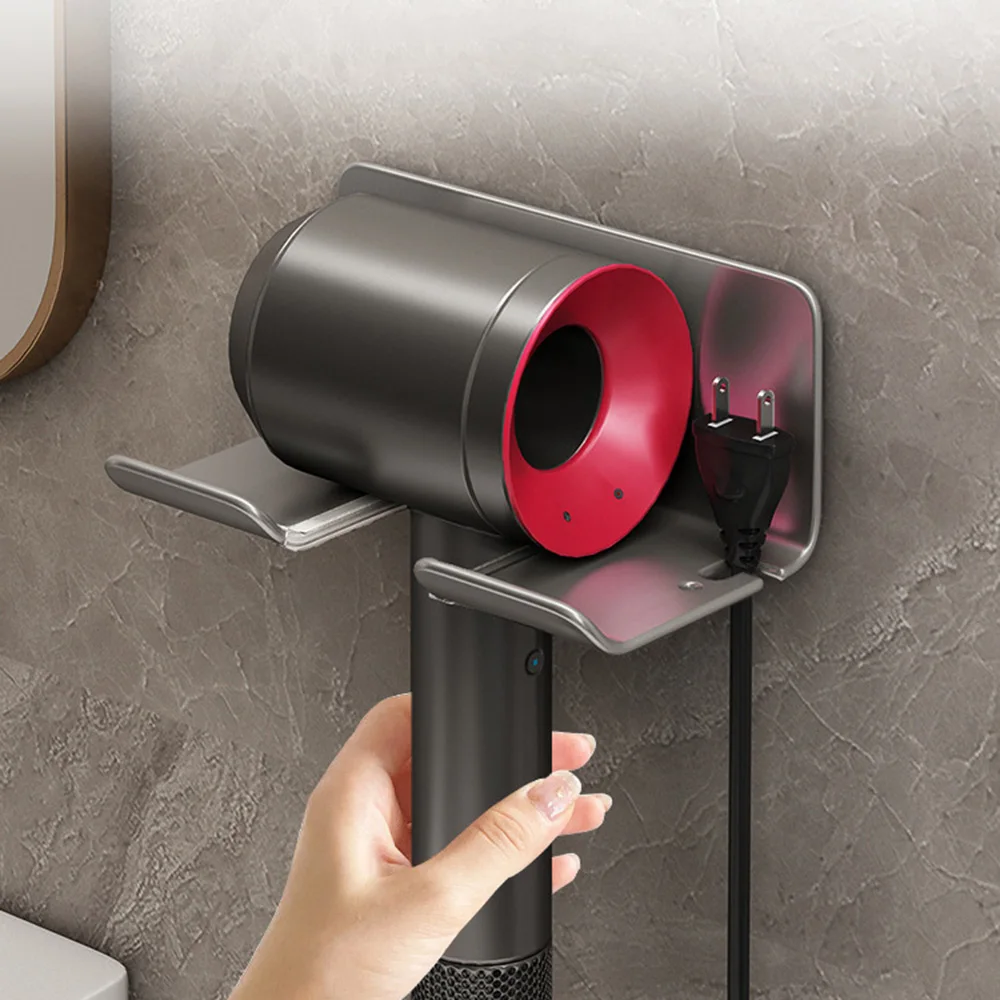 Lazy Hair Dryer Bracket Free Handheld Handheld Dyson Hair Dryer Holder Free Hand Punch-Free Hair Dryer Rack Storage Holder