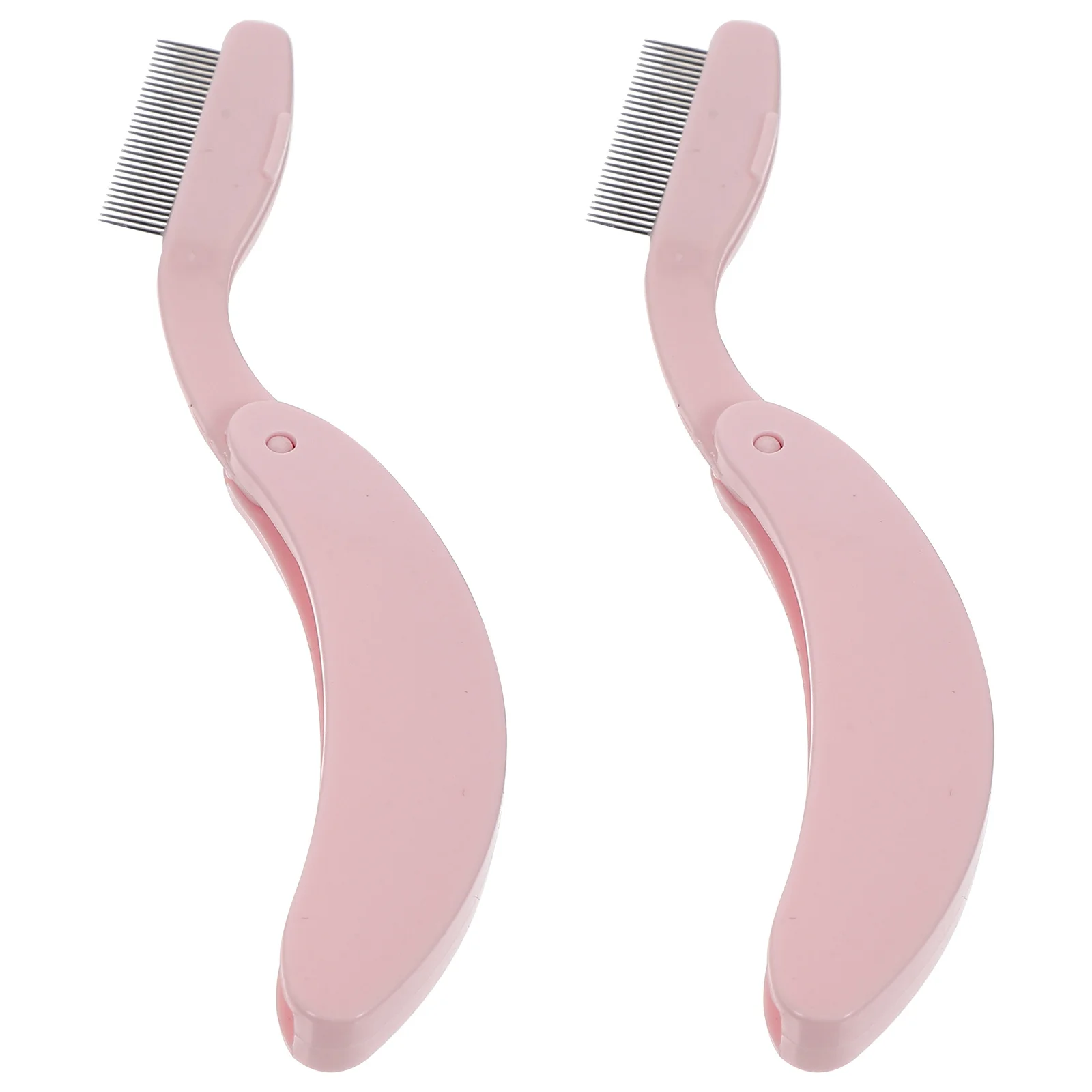 

2Pcs Metal Eyelash Comb Dual Use Eyebrow Lash Brush Reusable Portable Makeup Tool for Women Daily Beauty Routine Travel Friendly