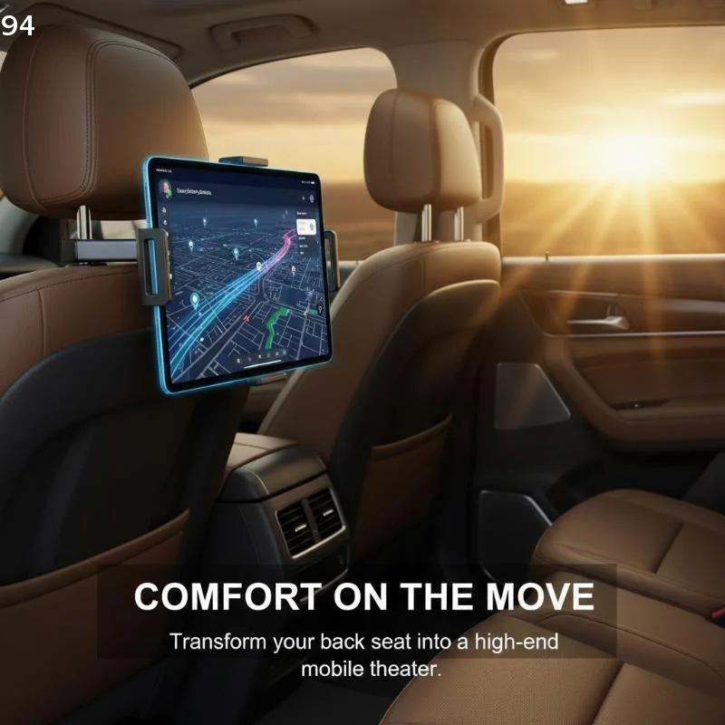 

Universal Car Headrest Tablet Mount Holder 360 Degree Rotating For Pad Stand Auto Rear Seat Pillow Bracket Travel Portable