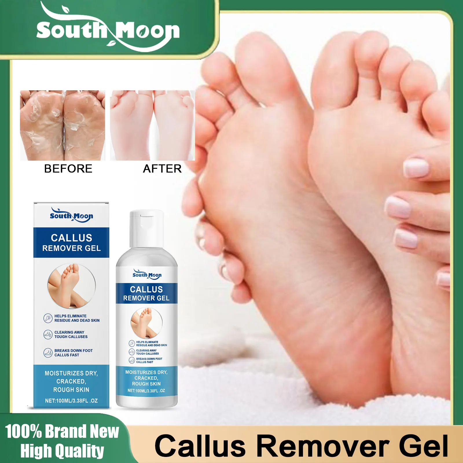 

Гель для удаления мозолей на ногах, увлажняющий гель для гладкой кожи ног, против высыхания, крем для восстановления потрескавшихся пяток, смягчающий гель для удаления мозолей и омертвевшей кожи