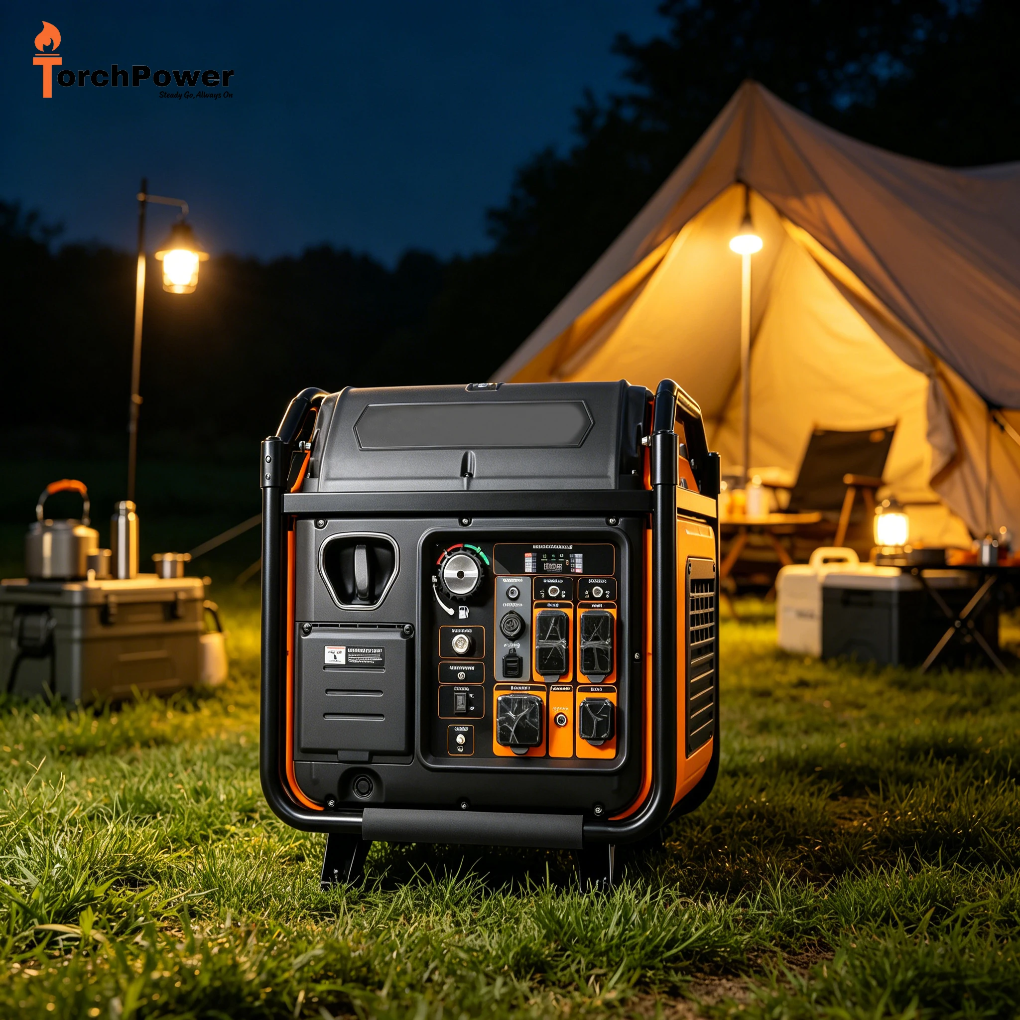 Brushless Silent Portable Petrol Generator ATS Single Phase 220V Inverter for Camping Emergency Use 50Hz 60Hz Power Tool Set