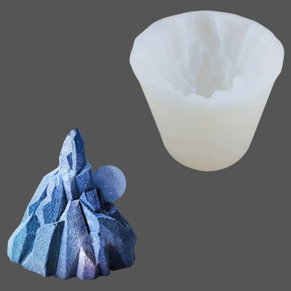 

3D Silicone Iceberg Mold, Scented Candle Mold, DIY Handmade Chocolate Mold for Baking Tool 10360650