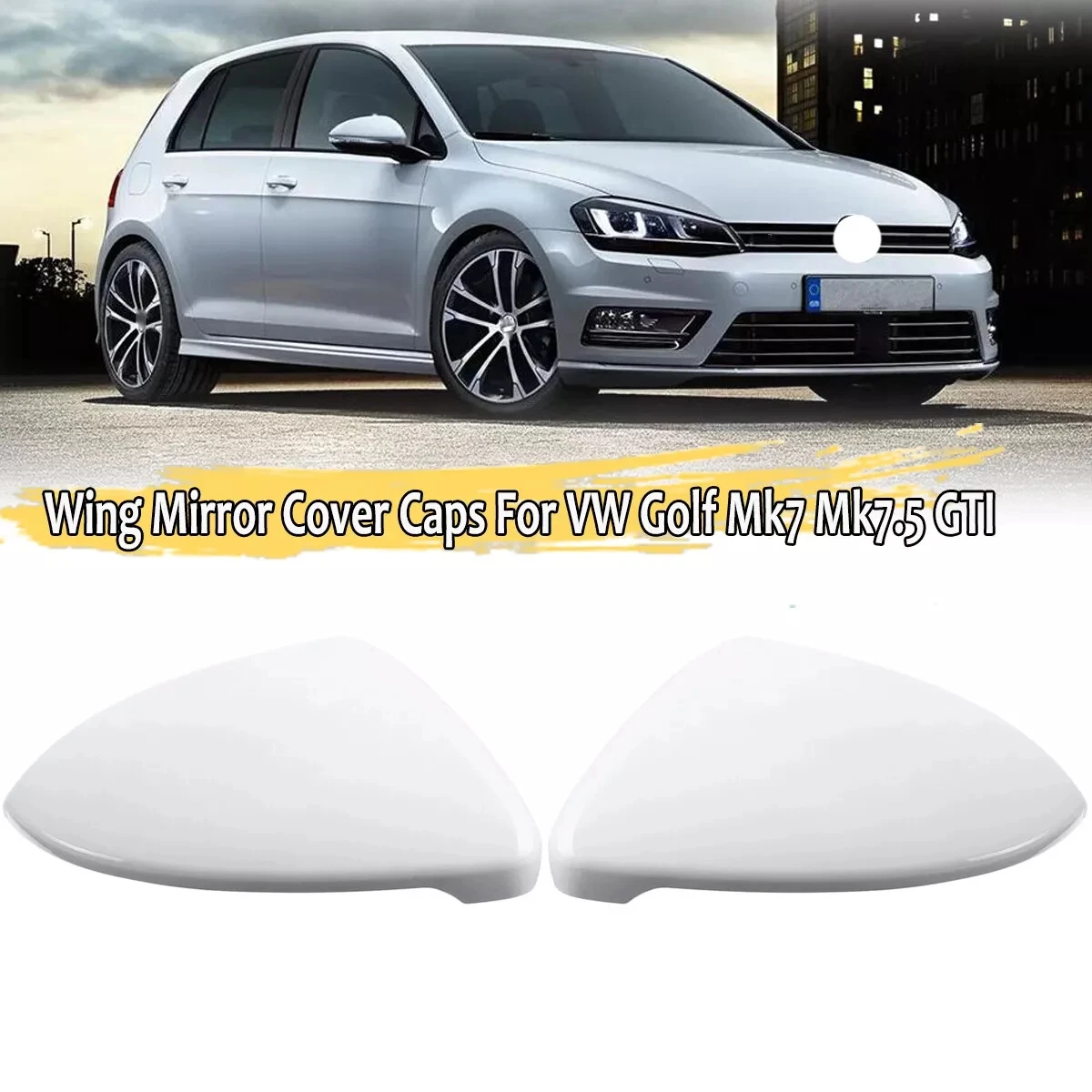 Left Right Car Side Mirror Cover For VW Golf 7 MK7 MK7.5 Touran Rear View Mirror Housing Caps Automobiles Parts Accessories Trim