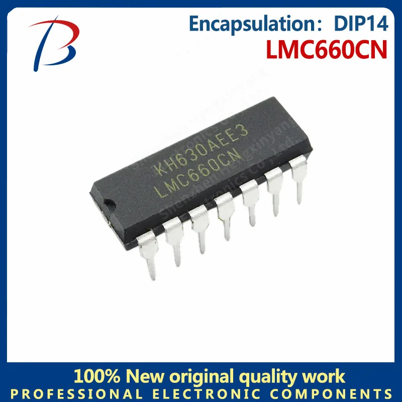 5PCS LMC660CN in-line DIP14 pin operational amplifier chips