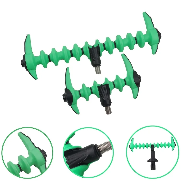 Soporte de Caña de Pescar de Plástico para Pesca de Carpa, Accesorio para Buzz Bar
