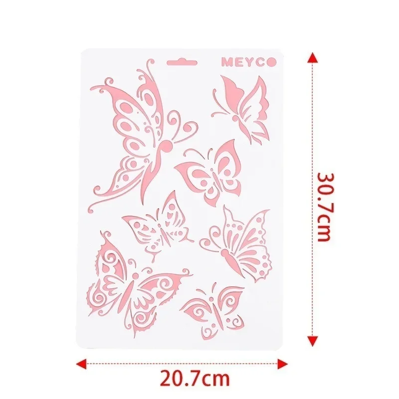 Imagem -04 - Template Borboleta Mural para Faça Você Mesmo Handmade Scrapbook Photo Album Paper Card Produção Estudante Decorativa em Relevo Artesanato