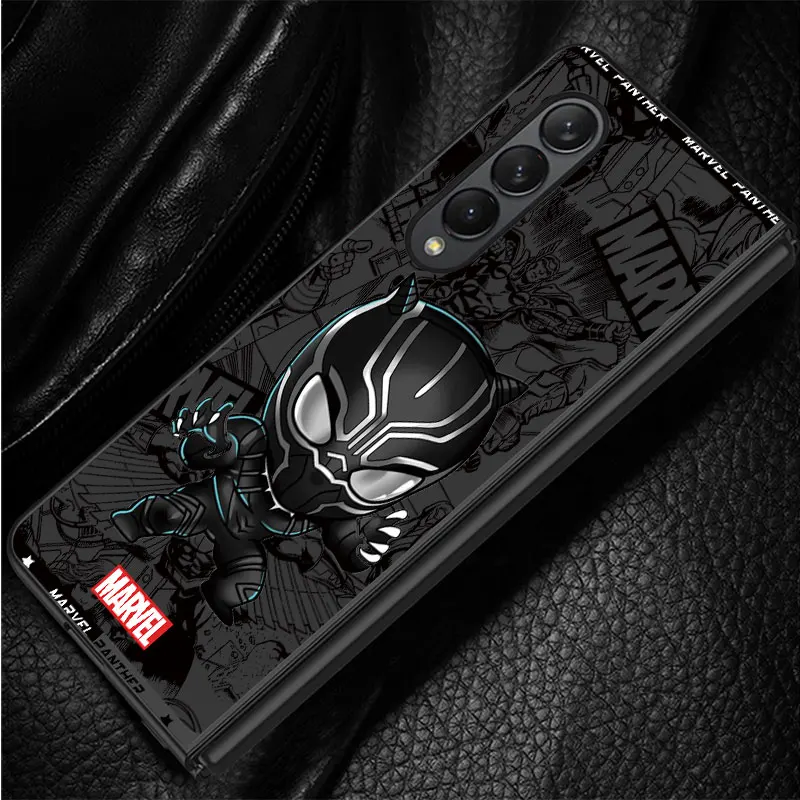 Cartoon Marvel Spiderman Groot Case for Samsung Galaxy Z Fold6 Z Fold4 5G Z Fold3 Z Fold5 5G ZFold4 Hard PC Shockproof Cover image 5