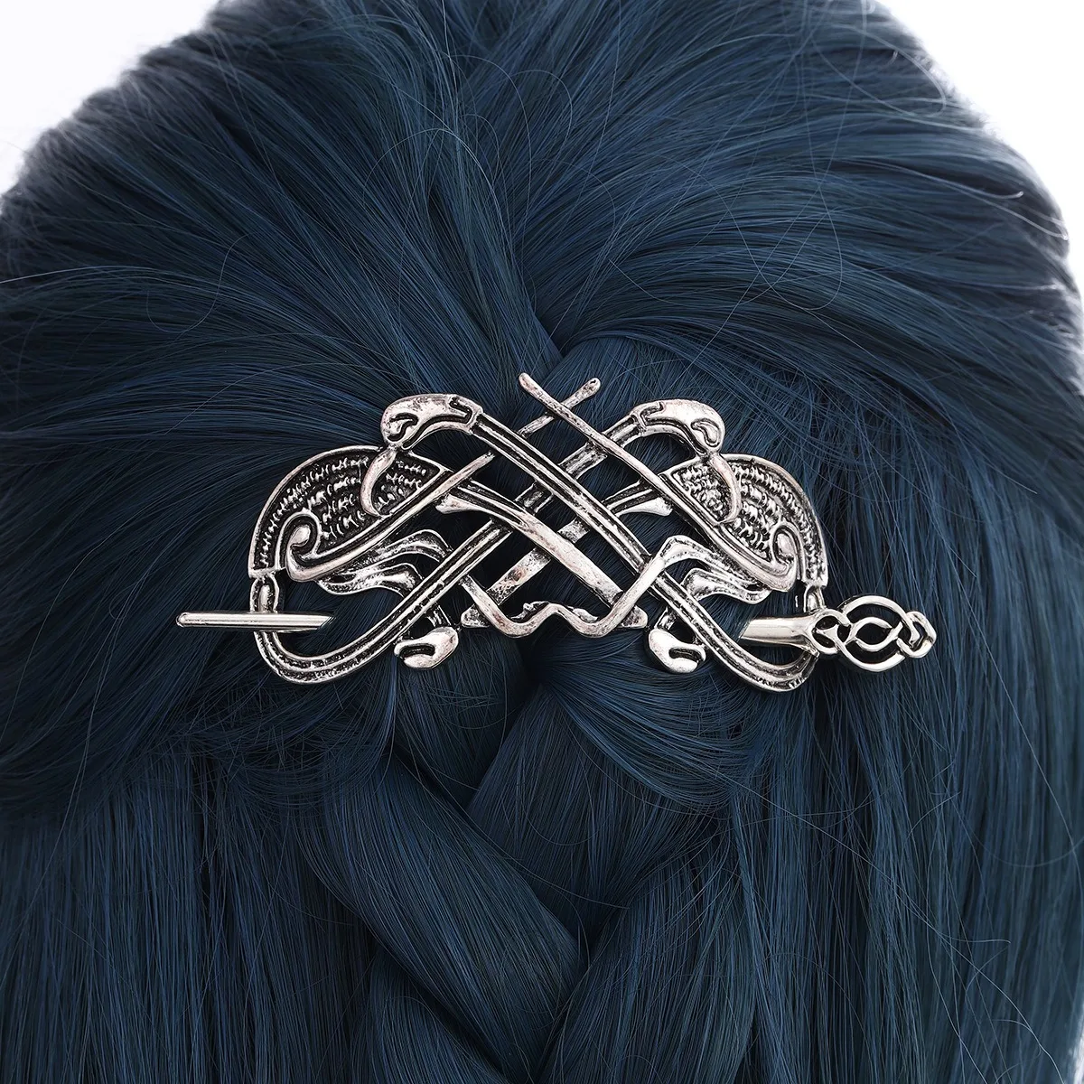 Retro minimalista di fascia alta vichingo loto Kate nodo forcina accessorio per capelli cosplay creativo per feste alla moda e personalizzato