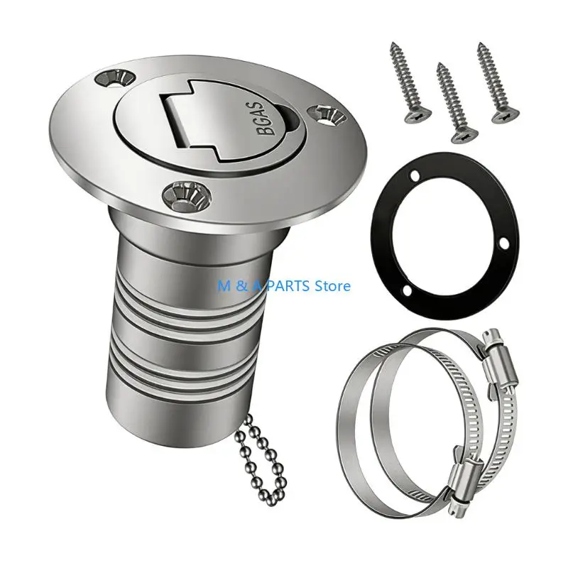 U1JF Stainless Steel Deck Plate Cap Rust Proof for Marine Water System