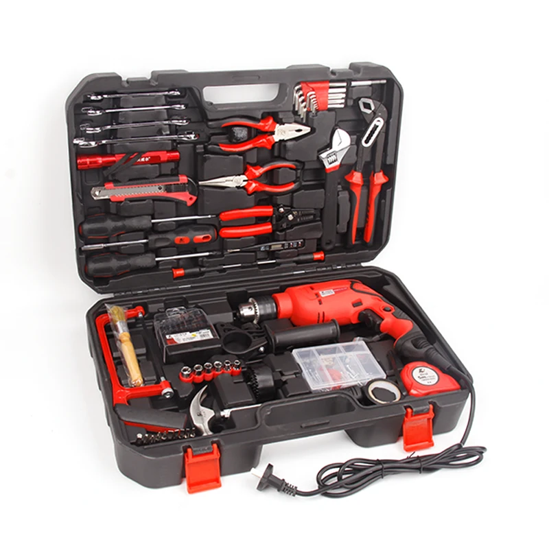 P2982A Wholesale  Manual Combination Hardware Toolbox Electric Drill Toolbox Combination Toolbox