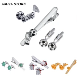 Fashion Men's Tie Clips & Cufflinks Set Formal Shirt Accessories Bee Rose Turtle Guitar Men's Jewelry For Wedding Ceremony Gift