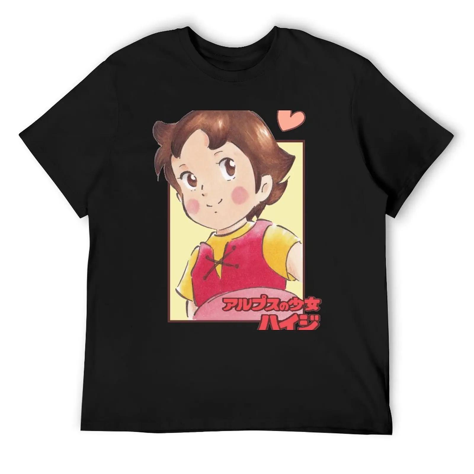 Heidi T-Shirt kawaii clothes anime figures Blouse t shirt men 100℅ cotton