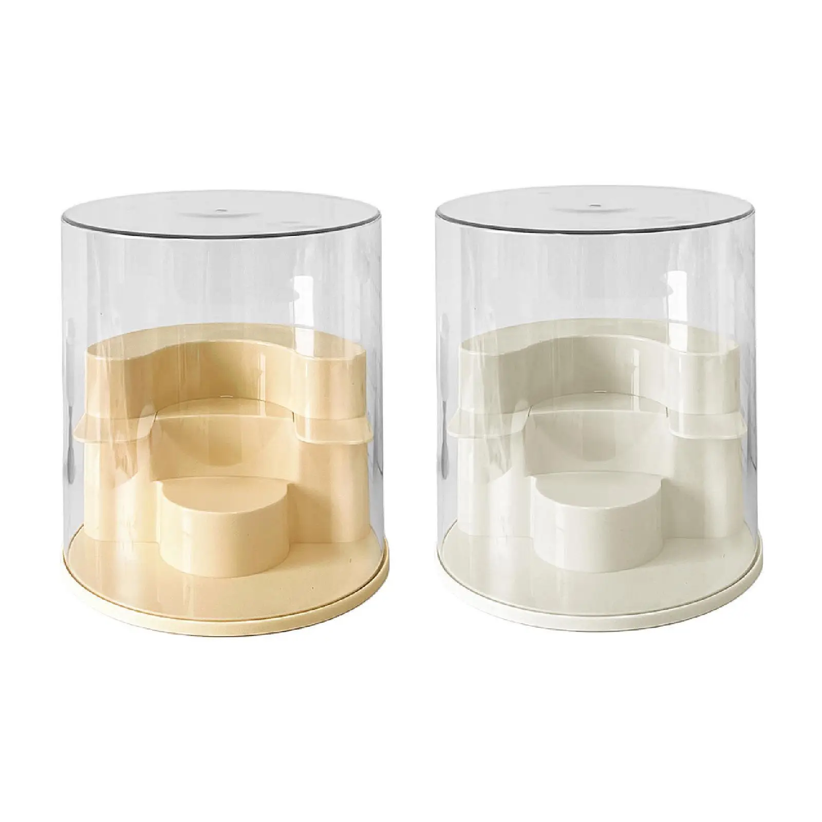 

Clear Display Case for Figures Storage Box 3 Tiers with Shelves Stackable Display Box Showcase for Doll Jewelry Collectibles