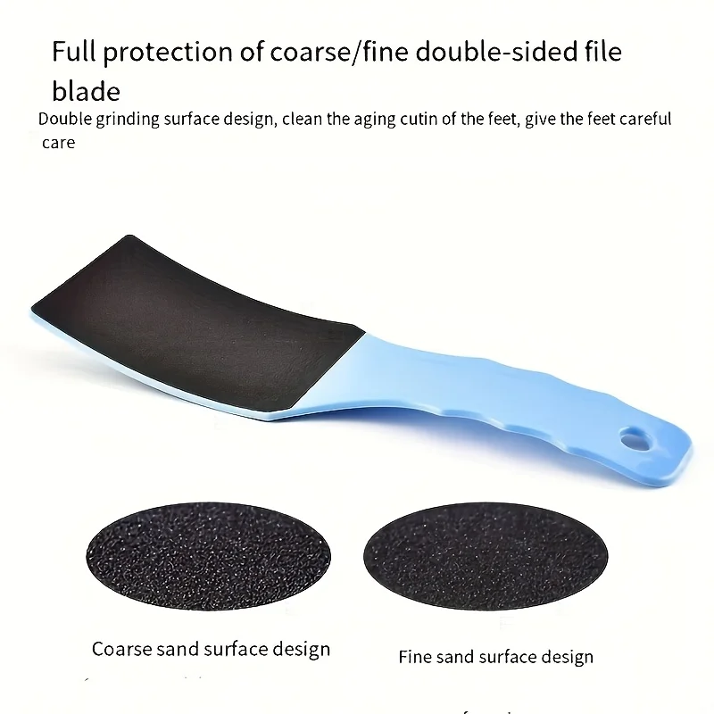 Dubbelzijdige voetvijl in willekeurige kleur - kalebasvormige puimsteen en eeltverwijderaar, professioneel pedicurehulpmiddel voor dode huid