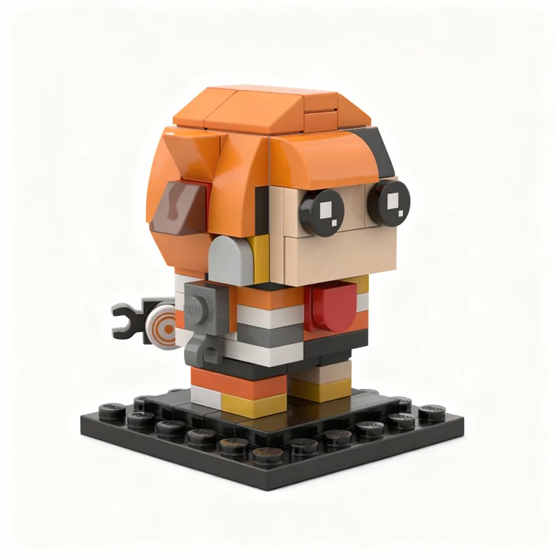 

100pcs MOC Small Gigi Murin Hooded Brickheadz Model Building Blocks Construction Toy Christmas Gifts DIY Creative Idea Education