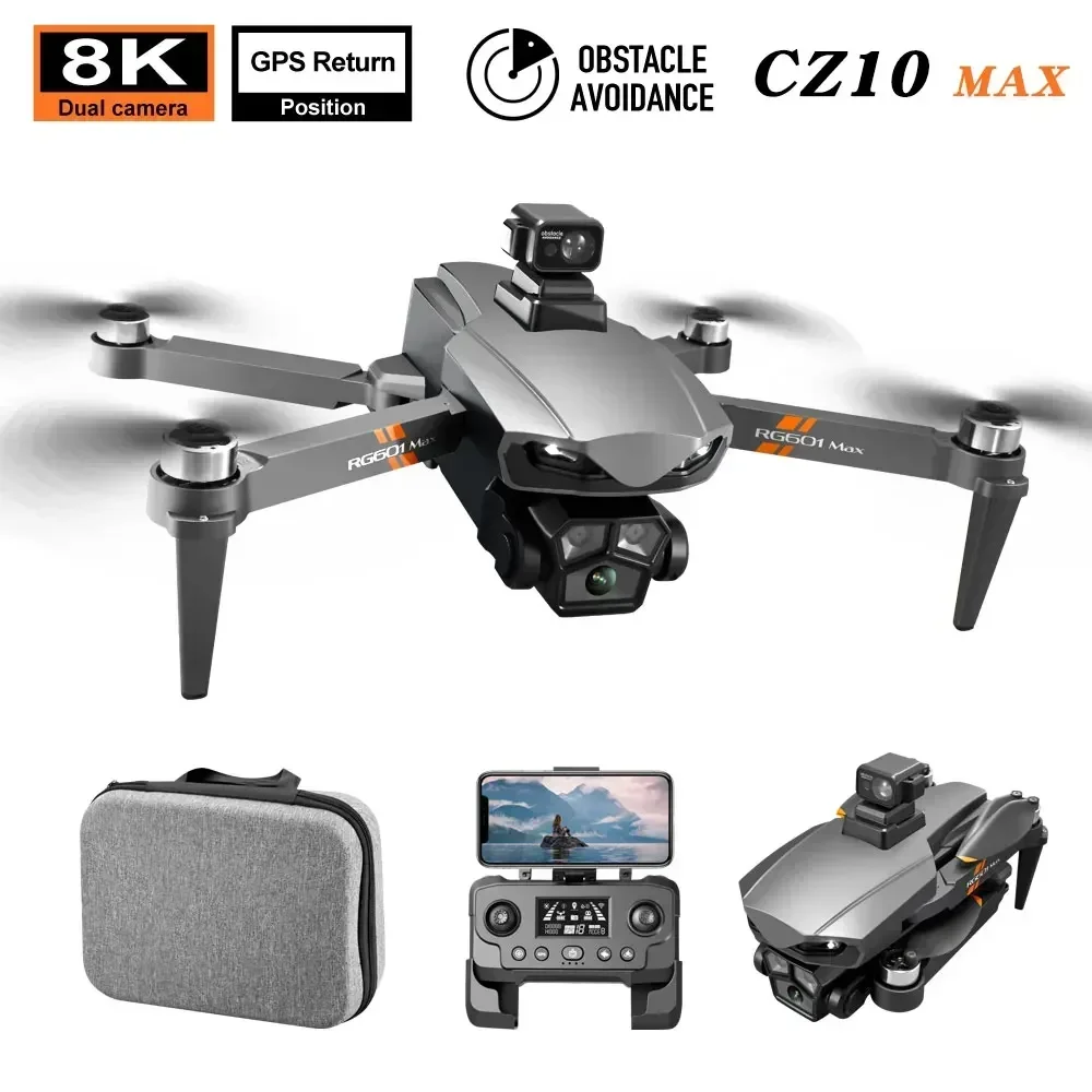 CZ10 Mini Drone 8K Professional HD Aerial FPV Dron with 4k Camera GPS Quadcopter RC Helicopter Obstacle Avoidance Wide Angle UAV