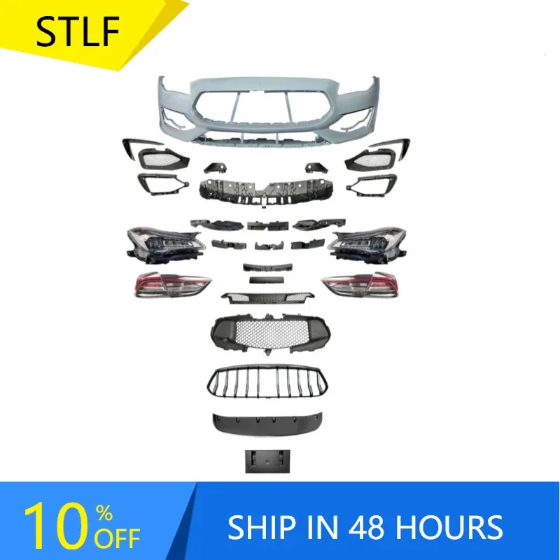 

High Quality Car Front Bumper Performance for Quattroporte Facelift 2021 GTS Trofeo Car Grille Bodykit