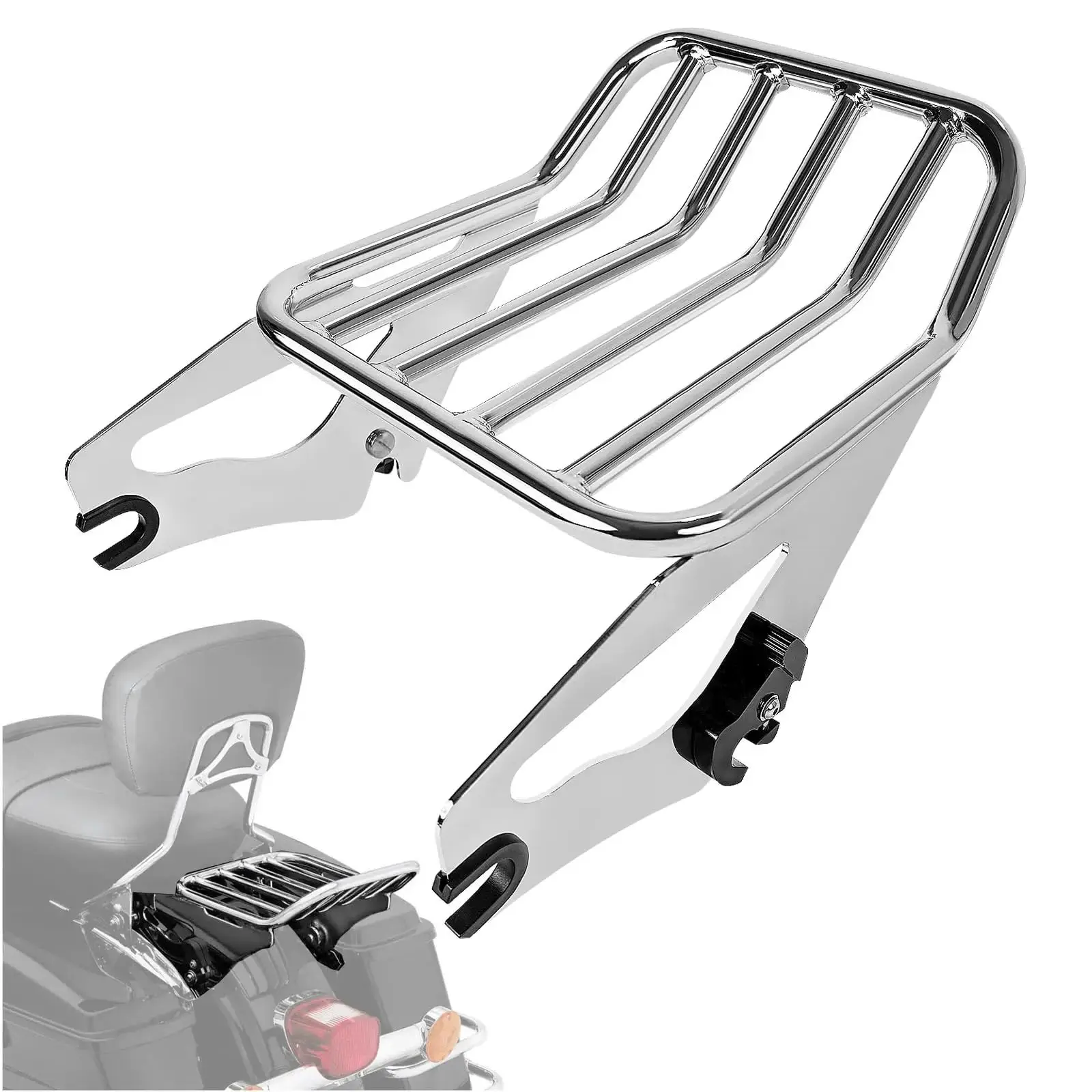 انفصال اثنين متابعة رف أمتعة دراجة نارية الخلفية تصاعد ل هارلي ديفيدسون شارع الطريق الإنزلاق إلكترا الإنزلاق الطريق الملك 09-23 #2