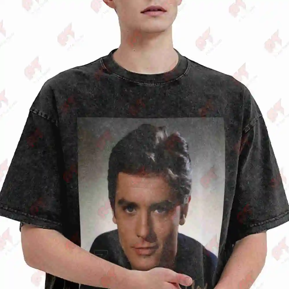 Alain Delon Vintage Washed Tee Pure Cotton T-Shirt