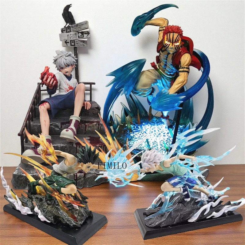 

Anime Cartoon HUNTER×HUNTER Gk Killua Zoldyck Figure Action Figure Demon Slayer Dolls Akaza PVC Model Collectible Ornament Toys