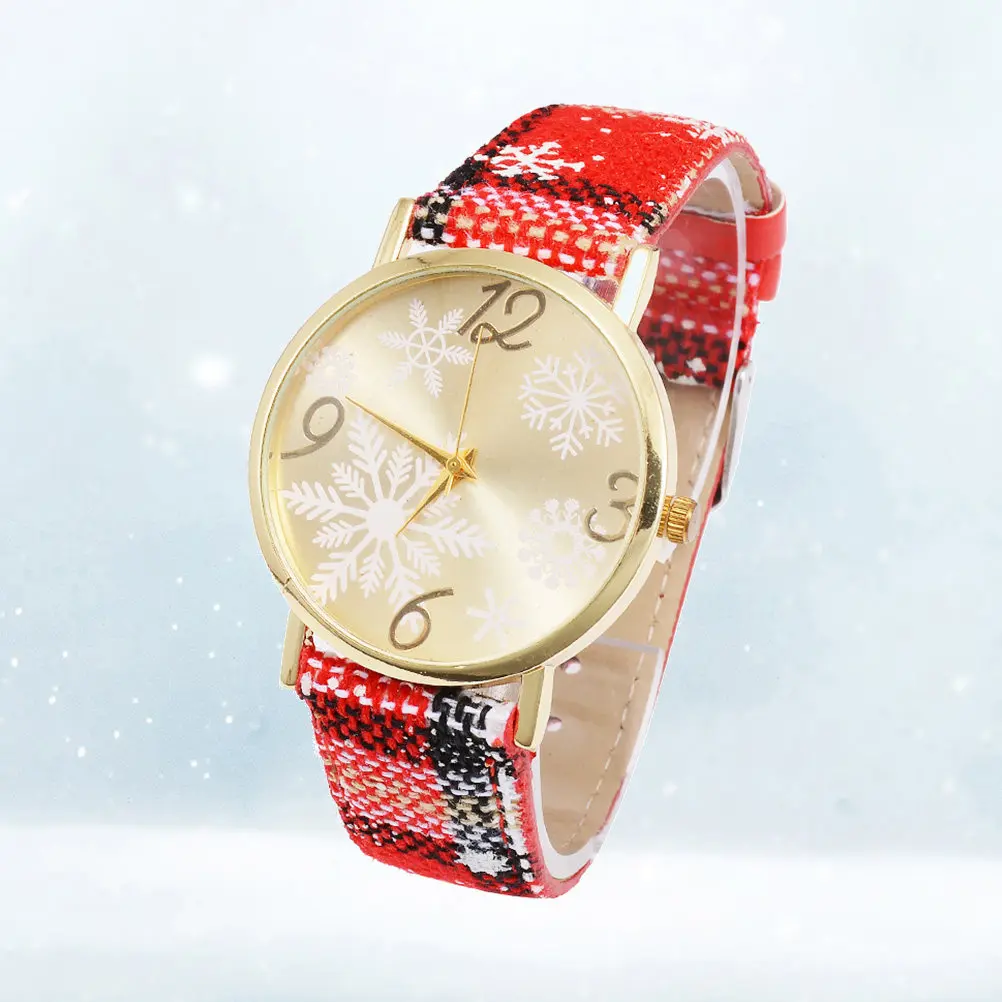 1Pcs Christmas Watch for Women Design Band Quartz Watch Fashion Gift for Her Birthday Valentine Wedding