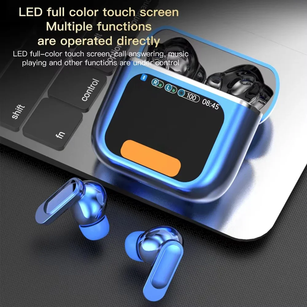 سماعات أذن TWS ANC سماعة إلغاء الضوضاء النشطة مع شاشة LCD تعمل باللمس سوبر باس قسط الصوت ENC ميكروفون SE-60 #5