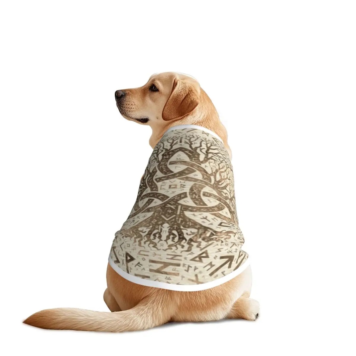 Viking Ragnar Lothbrok Lagertha série TV gilets pour animaux de compagnie veste respirant arbre de vie grand chien vêtements décor pour fournitures pour animaux de compagnie