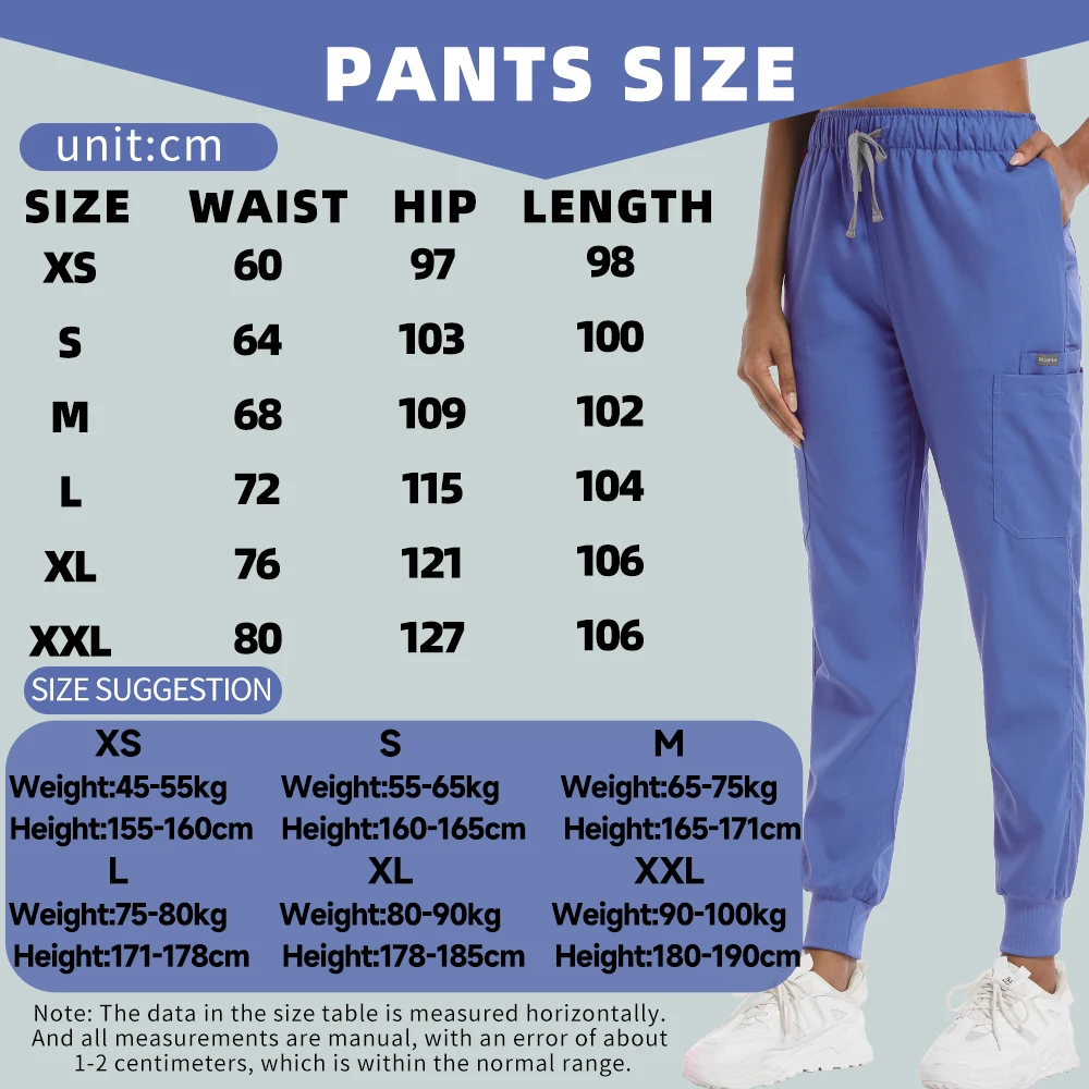 Colorful Jogger Pants Operating Room Work Pants Medical Nursing Uniform Bottom Doctor Nurse Scrub Pants Dentist Vet Work Trouser