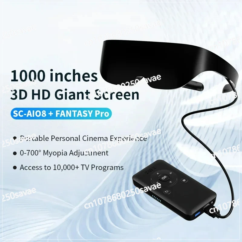 HD Movie Video Mobile Smart Screen Android WIFI 3D Visor 4K VR Glasses Portable Adult Smart VR AR Glasses