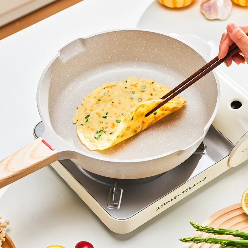 

30CM Nonstick Pan Multifunctional Aluminum Alloy Coated With Medical Stone Wok Steak Egg Pancake Pot Set Kitchen Utensils