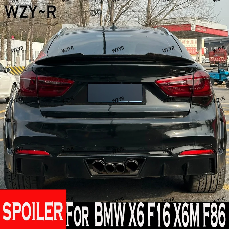 Para BMW X6 F16 X6M F86 PSM estilo forjado Real carbono GT alerón trasero ala de maletero 2014 2015 2016 2017 2018 2019