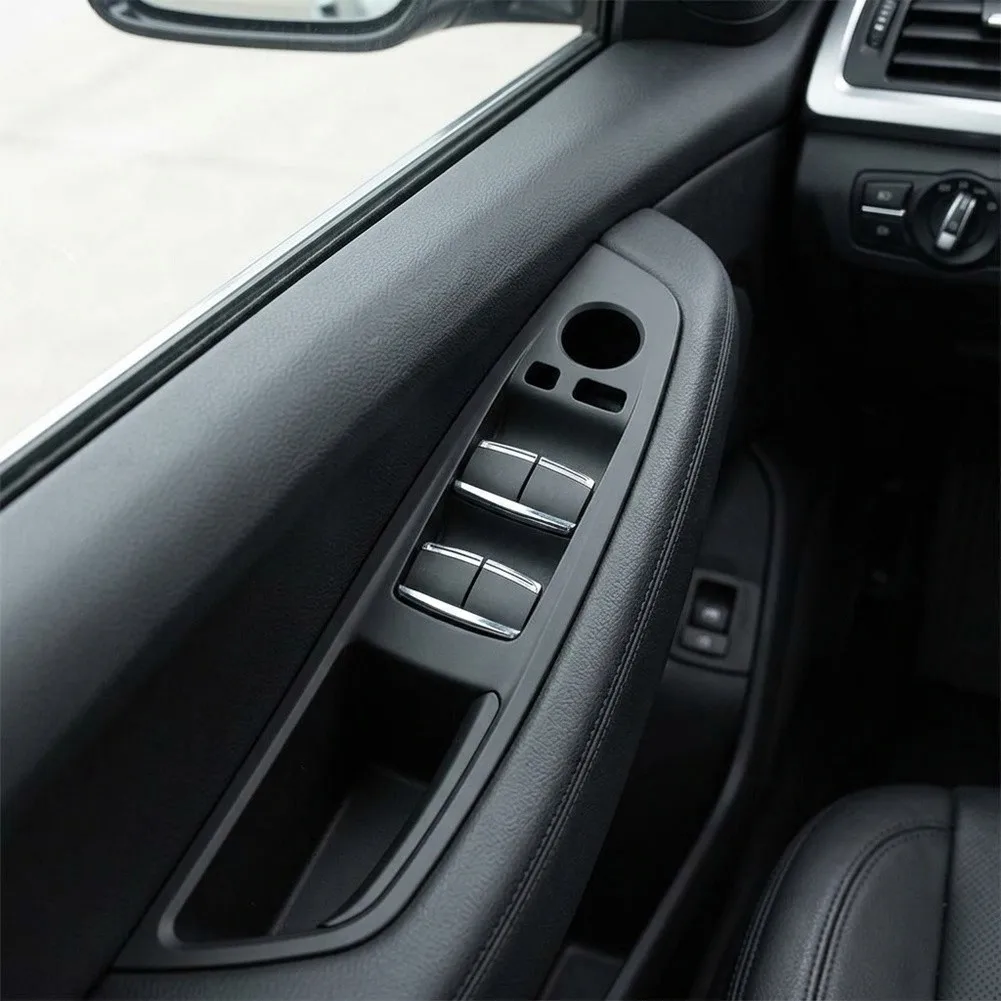 1pcs Accessories High Quality Hot Sale For BMW for 535d XDrive 2010-2016 Door Switch Panel ABS Black Driver\\\'s Side