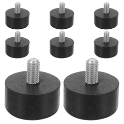 8Pcs Adjustable Rubber Furniture Levelers M6 Threaded Screw-in Leveling Feet Pads for Tables Chairs Sofas Furniture Stability