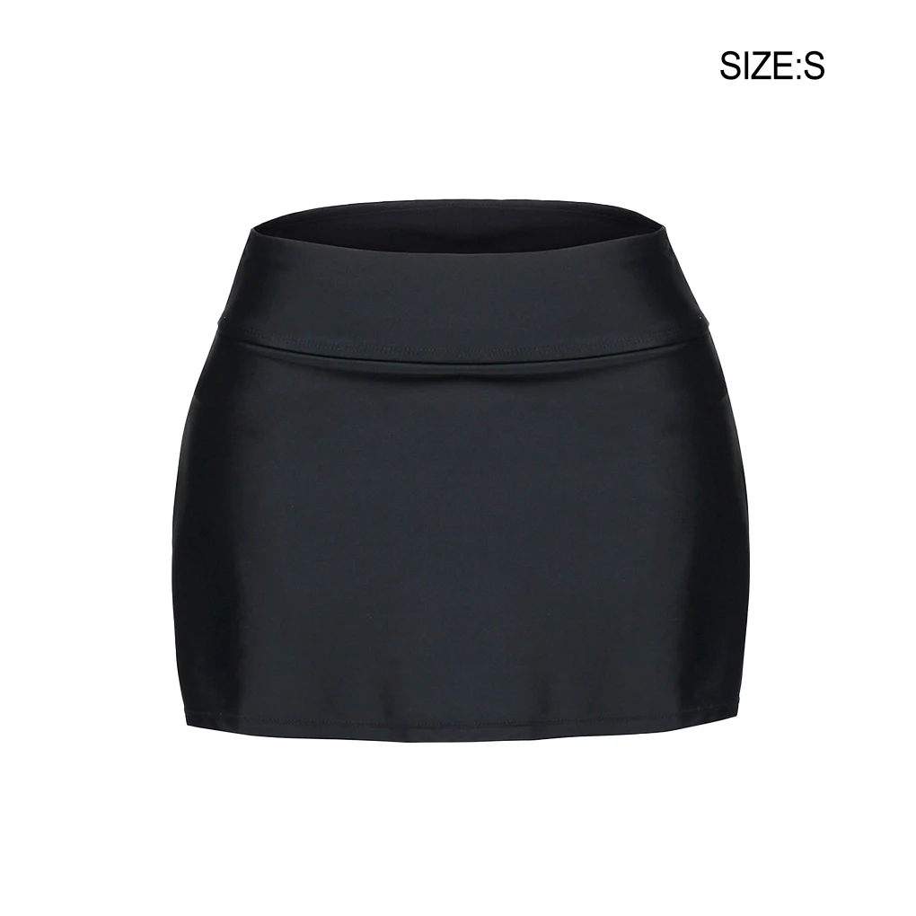 Swimming Skirt Low-waisted Slim Good Elasticity Drawcord Good Fit Skin Friendly Fast Drying A-shaped Swimwear Outdoor