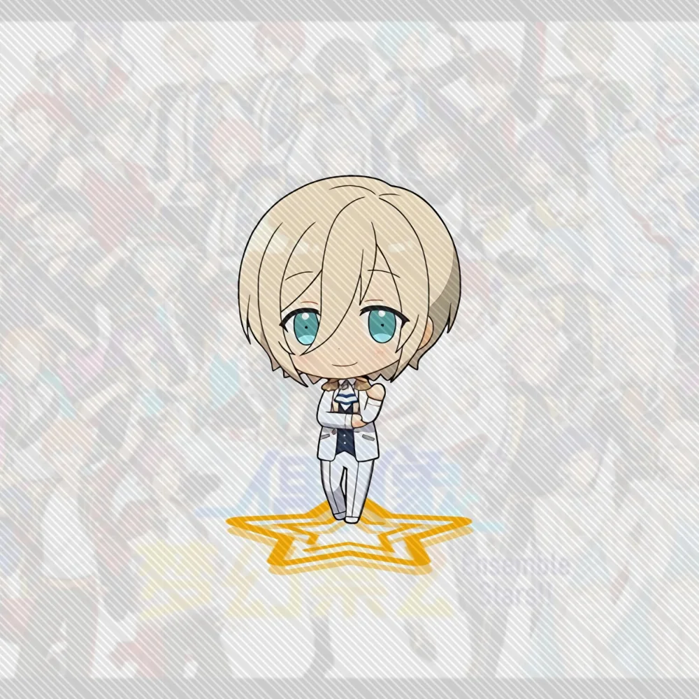 Spiel Ensemble Stars!! 10CM Acryl Stand Modell Schreibtisch Dekor Cosplay Charaktere Ornament Zubehör Gute Weihnachtsgeschenke